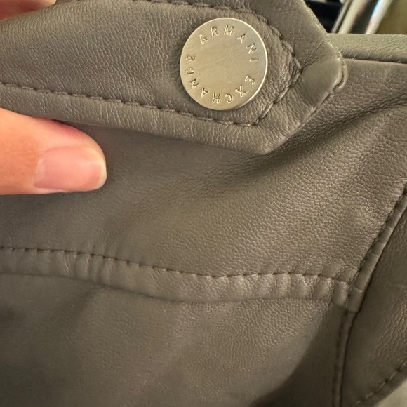 Armani Exchange moto leather jacket - Picture 5 of 8